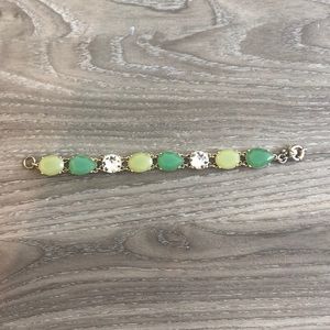 J Crew gold toned statement bracelet